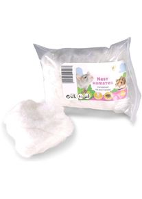 Lit douillet Ouate blanche pour lit hamster 25 g rongeurs Animallparadise