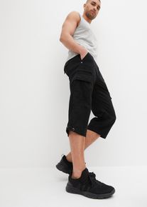 Regular Fit Cargo-Long-Bermuda aus reiner Baumwolle, grau, Größe 52, 100% Baumwolle, bonprix