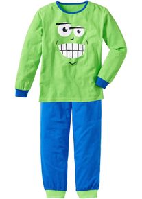 Pyjama (2-tlg. Set) - grün - Größe 104/110 mit Baumwolle- bonprix