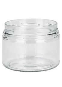 Glazen pot 540ml helder, zonder deksel, schroefdraad TO100