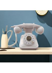 New Vintage Landline Telephone, Corded Antique Phone, Retro Rotary Dial Home Decor Phone, Old Fashion Decorative House Phones