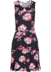 Beach Time Damen Sommerkleid in marine-bedruckt ,Gr&ouml;&szlig;e 34, Witt, 95% Viskose, 5% Elasthan