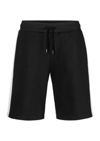 H.I.S. Heren Sweatshort in zwart ,maat S (44/46), Witt, 60% Katoen, 40% Polyester