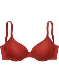 Lascana Dames Beha met cups in chili ,maat 70C, Witt, 82% Polyamide, 18% Elastan