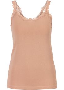 Lascana Dames Onderhemd in beige, zwart ,maat 32/34, Witt, 95% Katoen, 5% Elastan