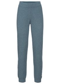 ELBSAND Dames Broek van tricot in petrol ,maat 32/34, Witt, 28% Polyester, 28% Polyester, 22% Nylon