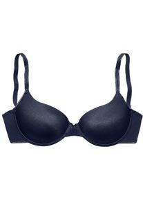 Lascana Dames Beha met cups in marine ,maat 75C, Witt, 82% Polyamide, 18% Elastan