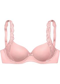 Lascana Damen Schalen-BH in puder ,Größe 100B, Witt, 75% Polyamid, 20% Polyester, 5% Elasthan