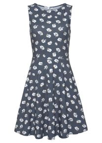 Beach Time Damen Strandkleid in graublau-bedruckt ,Größe 38, Witt, 95% Baumwolle, 5% Elasthan