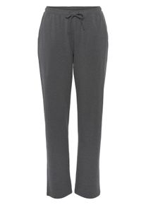 H.I.S. Dames Pyjama in antraciet ,maat 32/34, Witt, 64% Katoen, 31% Polyester, 5% Elastan