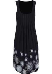 Beach Time Dames Strandjurk in zwart/wit ,maat 34, Witt, 100% Viscose