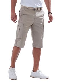 Heren Cargobermuda in beige ,maat 32, WITT, 76% Katoen, 21% Nylon, 3% Elastan