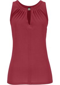 Lascana Dames Tanktop in karmijnrood ,maat 32/34, Witt, 100% Viscose
