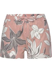 Lascana Damen Schlafshorts in allover-altrosa-gebl&uuml;mt ,Gr&ouml;&szlig;e 36/38, Witt, 50% Baumwolle, 50% Viskose