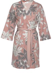 Lascana Damen Kimono in altrosa ,Größe 36/38, Witt, 50% Baumwolle, 50% Viskose