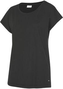 Lascana Damen Pyjamaoberteil in schwarz ,Größe 32/34, Witt, 50% Baumwolle, 50% Viskose