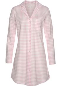 Vivance Dreams Damen Nachthemd in rosa-weiß ,Größe 32/34, Witt, 100% Baumwolle