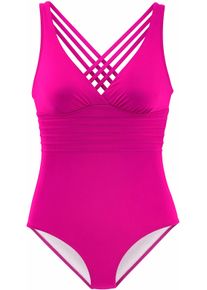 Lascana Dames Badpak in pink ,maat 36B, Witt, 84% Polyamide, 16% Elastan