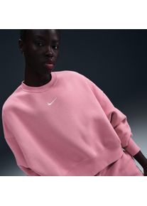 Sweat ultra-oversize à col ras-du-cou Nike Sportswear Phoenix Fleece pour femme - Rose