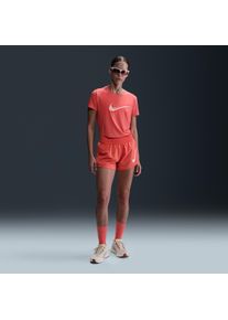 Short de running taille mi-haute avec sous-short intégré Dri-FIT Nike One pour femme - Orange