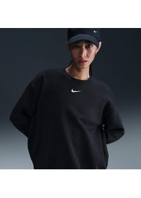 Sweat oversize à col ras-du-cou Nike Sportswear Phoenix Fleece pour Femme - Noir