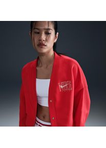 Cardigan ultra-oversize à motif Nike Sportswear Phoenix Fleece pour femme - Rouge