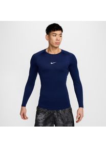 Haut de fitness ajusté à manches longues Dri-FIT Nike Pro pour homme - Bleu