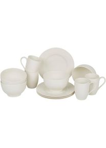 vivo - Villeroy & Boch Group Basic White Frühstücks-Set für 4 Personen / 12 Teile