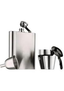 WMF Flachmannset , Edelstahlfarben , Metall , 6-teilig , 200 ml , 10x13 cm , Bar- & Weinzubehör, Barzubehör