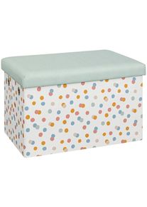 Atmosphera Créateur D'intérieur - Pouf pliable enfant Enio bleu 57x36cm