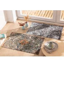 unisex Voetmat in eucalyptus/mos ,maat 40x60 cm, WITT, 100% Polyamide