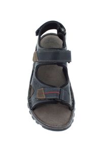 Reflexan Herren Sandale mit kontrastfarbigen Details in marine ,Größe 40, Witt, 100% Glattleder