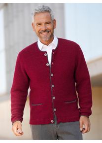Marco Donati Heren Vest in donkerrood gemêleerd ,maat 48, Witt, 100% Wol