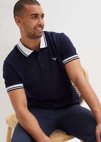 bonprix Shirt polo pique z czystej bawełny organicznej, niebieski, 44/46 (S)