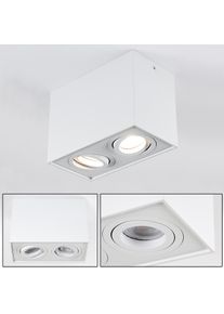 hofstein Baishan Deckenleuchte LED Wei&szlig;, 2-flammig