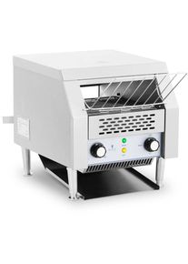 Grille-pain convoyeur 2 200 watts 3 fonctions toaster professionnel grille-pain rotatif (puissance : 2 200 w, vitesses : 7, mode veille, petits