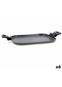 Quid - Plancha grill Naturalia Noir Métal 39 x 28 cm (6 Unités)