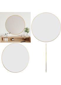 vidaXL - Miroir mural Doré ø 60 cm Rond - miroir mural - miroirs muraux - Home & Living - Or