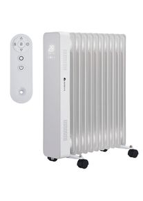 Juskys OH125BW2 olajradiátor termosztáttal, LEDdel 2500W teljesítménnyel fehér