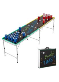 Juskys Beer Pong asztal Colorodo LED-del