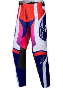Alpinestars Racer Wurx, stoffen broek jeugd , kleur: Lila/Oranje/Wit , maat: 22