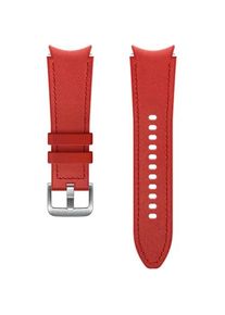 Curea smartwatch Samsung Hybrid Leather Band pentru Galaxy Watch4 Classic, 20mm M/L, Red