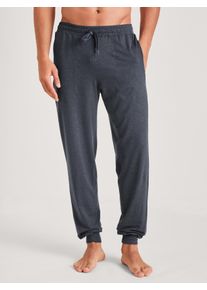 Calida Pantaloni pigiama con polsini per Uomo, XL XL, Grigio, Calore confortevole per tutta la notte