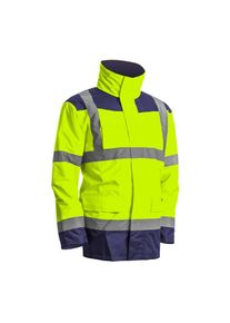 Parka 4 en 1 Kanata haute visibilité polyester jaune/marine taille m Coverguard