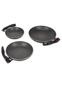 Ballarini Click & Cook Gratinium Pfannenset, 3-teilig, anthrazit/dunkelgrau