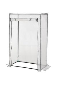 Outsunny 101 x 50 x 150cm Greenhouse Steel Frame PE Cover with Roll-up Door Outdoor for Backyard, Balcony, Garden | Aosom Ireland