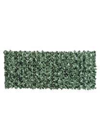 Outsunny Artificial Screening, 2.4x1 m, Mesh Frame, Realistic Look, Dark Green | Aosom Ireland