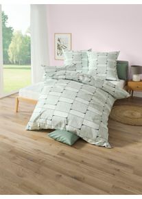 Janine unisex Bettwäsche in kalkmint ,Größe 40x80/135x200 cm, Witt, 100% Baumwolle