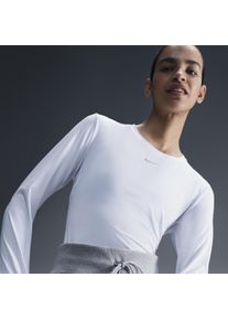 Haut à manches longues Dri-FIT Nike One Classic pour femme - Blanc