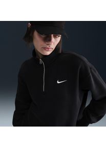 Sweat oversize à 1/4 de zip Nike Sportswear Phoenix Fleece pour femme - Noir